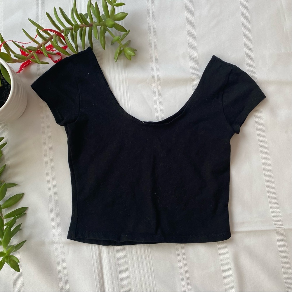 Garage Ballerina Short Sleeve Crop Top